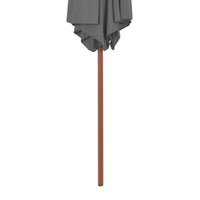 Outdoor Parasol with Wooden Pole 270 cm Anthracite Kings Warehouse 
