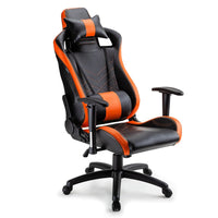 Overdrive Gaming Chair Office Computer Racing PU Leather Executive Black Orange Kings Warehouse 