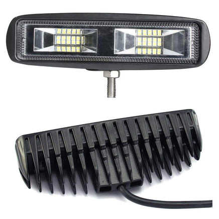 Pair 6inch 20w LED Work Driving Light Bar Ultra Flood Beam Lamp Reverse Offroad Kings Warehouse