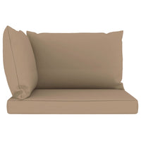 Pallet Sofa Cushions 3 pcs Taupe Fabric Kings Warehouse 