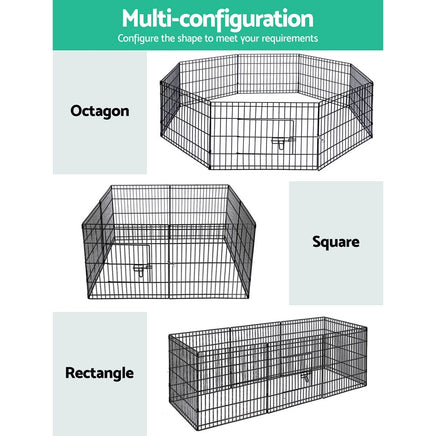 Pet Dog Playpen 2X24" 8 Panel Puppy Exercise Cage Enclosure Fence dog supplies Kings Warehouse