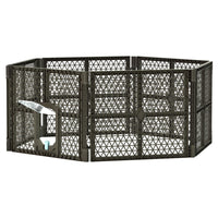 Pet Dog Playpen Enclosure 6 Panel Fence Puppy Cage Plastic Play Pen Fold dog supplies Kings Warehouse