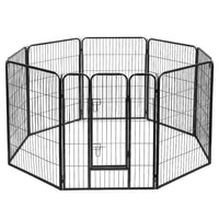Pet Playpen Dog Playpen 40" 8 Panel Puppy Enclosure Fence Cage dog supplies Kings Warehouse