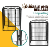 Pet Playpen Dog Playpen 40" 8 Panel Puppy Enclosure Fence Cage dog supplies Kings Warehouse