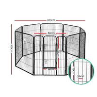 Pet Playpen Dog Playpen 40" 8 Panel Puppy Enclosure Fence Cage dog supplies Kings Warehouse