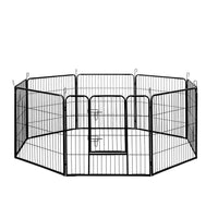 Pet Playpen Dog Playpen 8 Panel Exercise Cage Enclosure Fence 80x80cm dog supplies Kings Warehouse