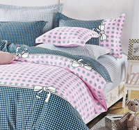 Pink Dots King Size Bed Quilt/Doona/Duvet Doona Duvet Cover Set Kings Warehouse