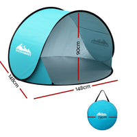 Pop Up Beach Tent Camping Portable Sun Shade Shelter Fishing Camping Supplies Kings Warehouse