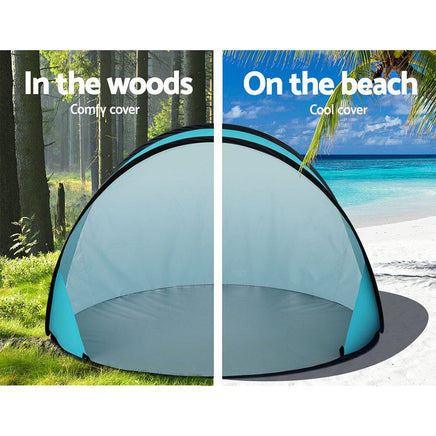 Pop Up Beach Tent Camping Portable Sun Shade Shelter Fishing Camping Supplies Kings Warehouse