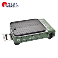 Portable Gas BBQ Stove PRO Grill Plate Burner Butane Camping Gas Cooker With Non Stick Pan and Lid Kings Warehouse 
