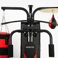 Powertrain Home Gym Multi Station with Boxing Punching Bag Speed Ball Kings Warehouse