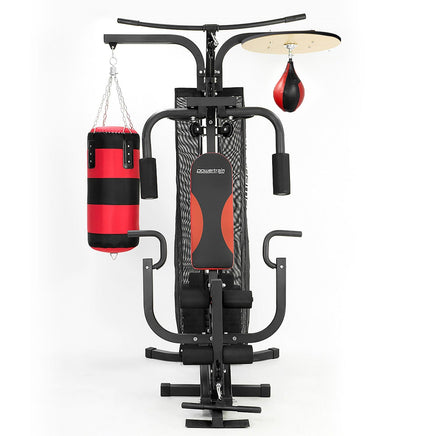 Powertrain Home Gym Multi Station with Boxing Punching Bag Speed Ball Kings Warehouse