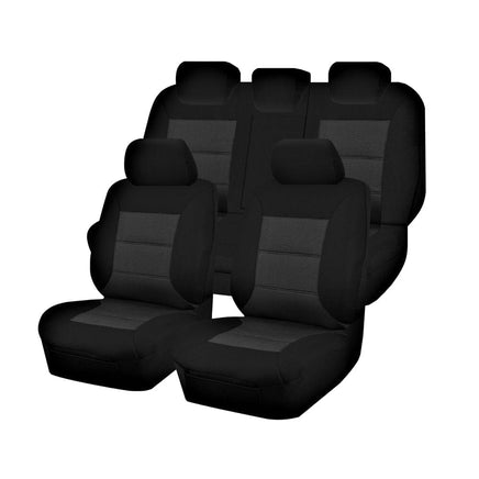 Premium Jacquard Seat Covers - For Honda Civic 9Th Gen Series Iii Hatch (2012-2016) Kings Warehouse