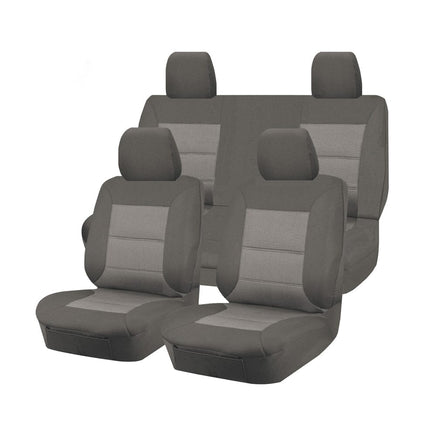 Premium Jacquard Seat Covers - For Nissan Frontier D23 Series Dual Cab (2015-2017) Kings Warehouse
