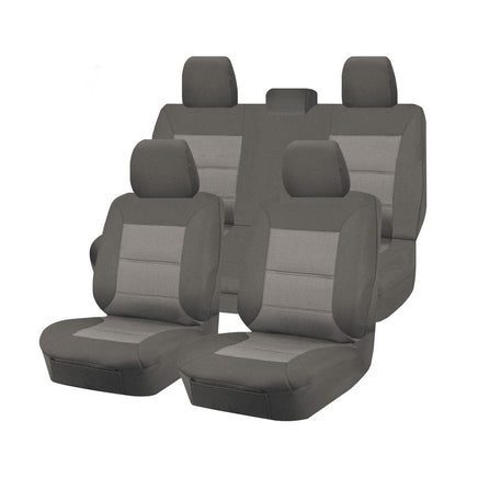 Premium Jacquard Seat Covers - For Toyota Tacoma Workmate Dual Cab (2015-2022) Kings Warehouse