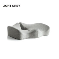 Premium Memory Foam Seat Cushion Coccyx Orthopedic Back Pain Relief Chair Pillow Office Light Grey Kings Warehouse 