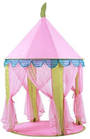 Princess Indoor Castle Playhouse Toy Play Tent for Kids Toddlers with Mat Floor and Carry Bag (Pink) Kings Warehouse 