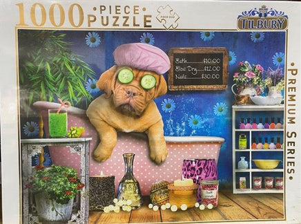 Puppy In Bath Comical Animals 1000 Piece Puzzle Kings Warehouse