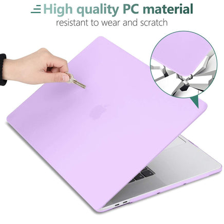 Purple MacBook Pro 13 Inch Case 2016-2023 M1 M2 A2338 A2289 A2251 A2159 Hard Shell Case Keyboard Cover Kings Warehouse