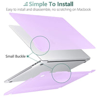Purple MacBook Pro 13 Inch Case 2016-2023 M1 M2 A2338 A2289 A2251 A2159 Hard Shell Case Keyboard Cover Kings Warehouse