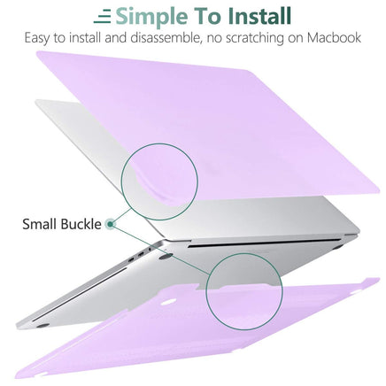 Purple MacBook Pro 13 Inch Case 2016-2023 M1 M2 A2338 A2289 A2251 A2159 Hard Shell Case Keyboard Cover Kings Warehouse