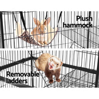 Rabbit Cage Bird Ferret Parrot Aviary Cat Hamster 4 Level 142cm coops & hutches Kings Warehouse