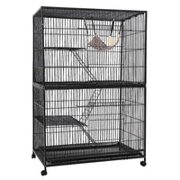 Rabbit Cage Bird Ferret Parrot Aviary Cat Hamster 4 Level 142cm coops & hutches Kings Warehouse