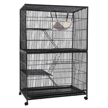Rabbit Cage Bird Ferret Parrot Aviary Cat Hamster 4 Level 142cm coops & hutches Kings Warehouse