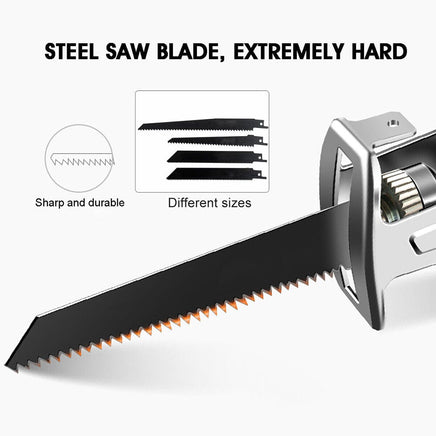 Red Cordless Electric Reciprocating Saw Cutter w+ Blades For Makita Battery Kings Warehouse