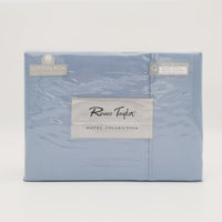 Renee Taylor 1500 Thread Count Pure Soft Cotton Blend Flat & Fitted Sheet Set Indigo King Bedding Kings Warehouse
