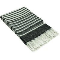 Richmond Throw - Reclaimed Wool Blend - Monochrome Bedding Kings Warehouse