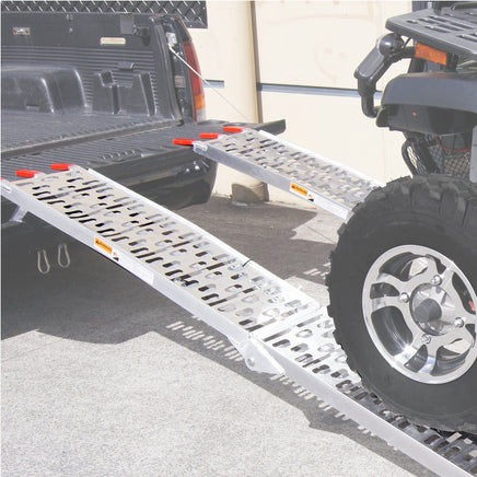 Rigg 2 x Aluminium ATV Loading Ramp Foldable - Silver Kings Warehouse