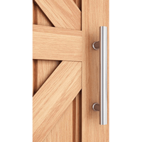 Round 300mm Push Pull Stainless Steel Door Handle Entrance Entry Shower Glass Kings Warehouse