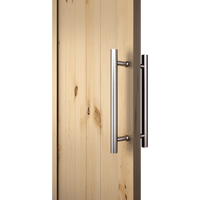 Round 300mm Push Pull Stainless Steel Door Handle Entrance Entry Shower Glass Kings Warehouse