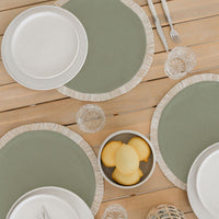 Round Placemat-Solid-Sage-40cm Kings Warehouse 