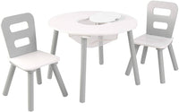Round Table and 2 Chair Set for kids (Gray) Kings Warehouse