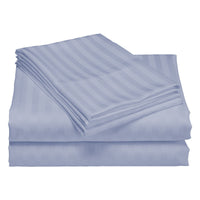 Royal Comfort 1200TC Quilt Cover Set Damask Cotton Blend Luxury Sateen Bedding - King - Blue Fog Bedding Kings Warehouse
