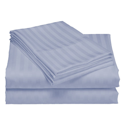 Royal Comfort 1200TC Quilt Cover Set Damask Cotton Blend Luxury Sateen Bedding - King - Blue Fog Bedding Kings Warehouse