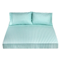 Royal Comfort 1200TC Soft Sateen Damask Stripe Cotton Blend Sheet Pillowcase Set Kings Warehouse 