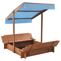 Sandbox with Roof Firwood 122x120x123 cm Kids Kings Warehouse 