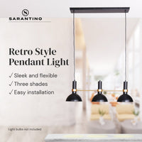 Sarantino 3-Light Hanging Pendant Lamp Kings Warehouse