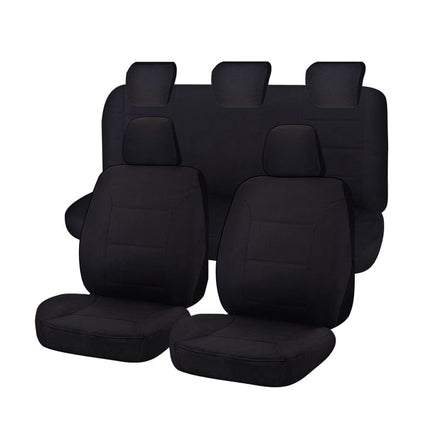 Seat Covers for FORD RANGER PXII SERIES 16/2015 - ON DUAL CAB FR BLACK CHALLENGER Kings Warehouse