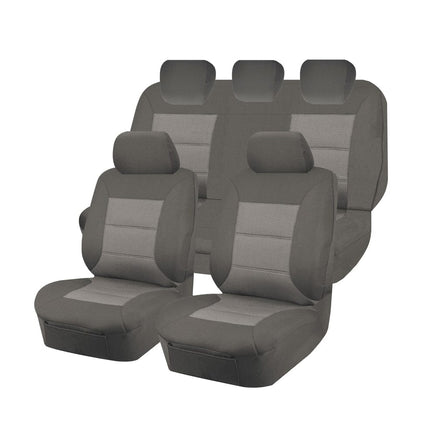 Seat Covers for MAZDA BT-50 B22P/Q-B32P/Q UP SERIES 10/2011 ? 08/2015 DUAL CAB FR GREY PREMIUM Kings Warehouse