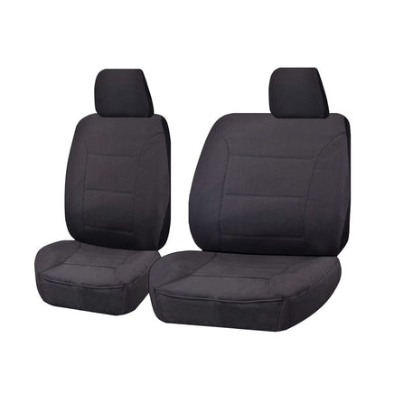 Seat Covers for MAZDA BT-50 B22P/Q-B32P/Q UP SERIES 10/2011 ? 2015 SINGLE CAB CHASSIS FRONT BUCKET + _ BENCH CHARCOAL CHALLENGER Kings Warehouse
