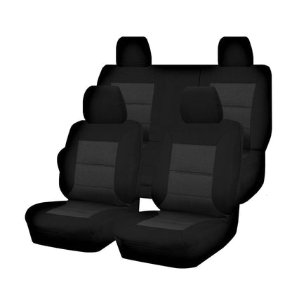 Seat Covers for MAZDA BT-50 TF XTR GT DUAL CAB 07/2020 - ON PREMIUM BLACK Kings Warehouse