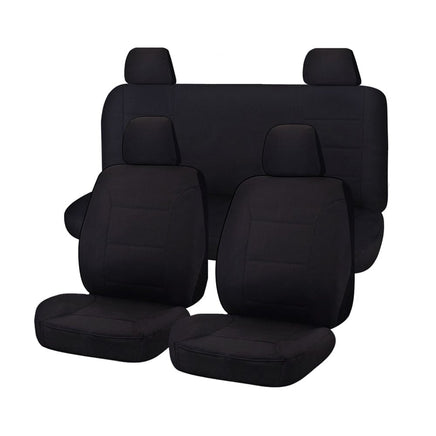 Seat Covers for NISSAN NAVARA D23 SERIES 3 NP300 11/2017 -11/ 2020 DUAL CAB FR BLACK CHALLENGER Kings Warehouse