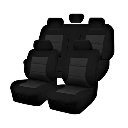 Seat Covers for NISSAN QASHQAI J11 SERIES 2 ST-L N-TEC TI 09/2017 - ON PREMIUM BLACK Kings Warehouse