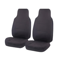 Seat Covers for TOYOTA HILUX SR GUN123R / GUN126R SERIES 08/2015 - ON SINGLE CAB CHASSIS FRONT 2 X HIGH BUCKETS CHARCOAL ALL TERRAIN