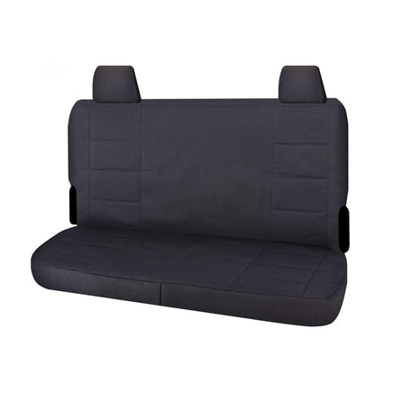 Seat Covers for TOYOTA LANDCRUISER 70 SERIES VDJ 05/2008 - ON DUAL CAB REAR BENCH CHARCOAL CHALLENGER Kings Warehouse