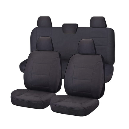 Seat Covers for VOLKWAGEN AMAROK 2H SERIES 02/2011 ? ON DUAL CAB FR CHARCOAL CHALLENGER Kings Warehouse